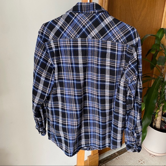 Dickies Blue & Black Plaid Shacket - Picture 4 of 4